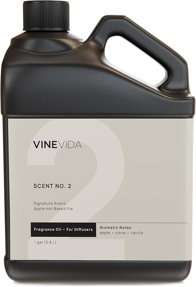 VINEVIDA [128 Fl Oz] Apple Hot Baked Pie Fragrance Oil for Cold Air Diffusers, Essential Oils for Diffuser Oil Refill & Air Freshener Room Spray