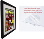 Goldfinch 4 Packs Sports Magazine Frames Displays Magazines Measuring 8 x 10.5 inches with White Core Matting,Suitable for 1994-Current Collector's Edition Sports Magazines with Installed Hangers