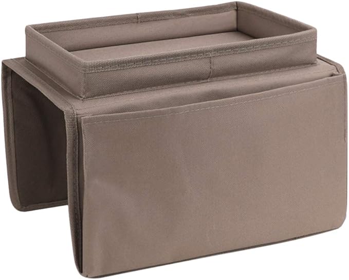 5 Pockets TV Remote Control Holder Couch Sofa Tray Armrest Organiser Oxford Chair Couch Caddy Sofa Armrest Bag Bedside Storage Hanging Organiser for Magazine Books Snack Mobile DVD Cellphone Drinker