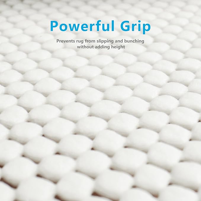 Non Slip Area Rug Pads Non Skid Rug Gripper 6x9 Feet Extra Thick Pad Anti-Slip Carpet Rug Mats for Hardwood Surface Floors, Keep Rugs Safe and in Place (6 x 9 Ft)