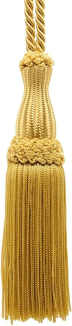 DÉCOPRO Beautiful Gold Chainette Key Tassel 5 inch Tassel Length 5 Inch Loop Color: Gold - C4