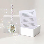Sympathy Gifts for Loss of Loved One, Crystal Sun Catcher Rainbow Gifts, Unique Condolence Memorial for Loss of Mom Dad Dog, Ideal Grief Bereavement Miscarriage Gifts (Light Purple)