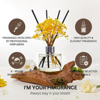 COCODOR Preserved Real Flower Reed Diffuser/Refreshing Air / 6.7oz(200ml) / 2 Pack/Reed Diffuser Set, Oil Diffuser & Reed Diffuser Sticks, Home Decor & Office
