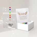 Sympathy Gifts for Loss of Loved One, Crystal Sun Catcher Rainbow Maker, Condolence Memorial for Loss of Mom Dad Dog (Brother)