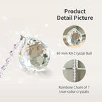 Sympathy Gifts for Loss of Loved One, Crystal Sun Catcher Rainbow Maker, Unique Condolence Memorial for Loss of Mom Dad Dog, Ideal Grief Bereavement Miscarriage Gifts (White)