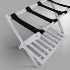Casual Home Shelf-White Luggage Rack, 26.75" Wide