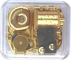 BinkeGG Play (Kiss The Rain) Clear Acrylic Wind up Music Box with Sankyo Musical Movement (65 Tunes Option)