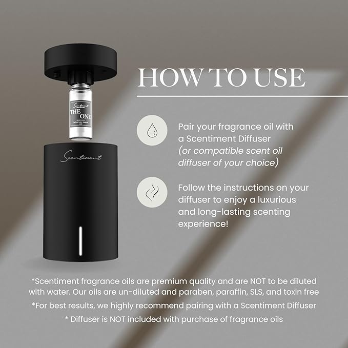 Scentiment Diffuser Oil - Fresh Linen | Aromatherapy Home Fragrance | Luxurious Scent with Notes of Lime, Cotton Blossom, Musk 20ml