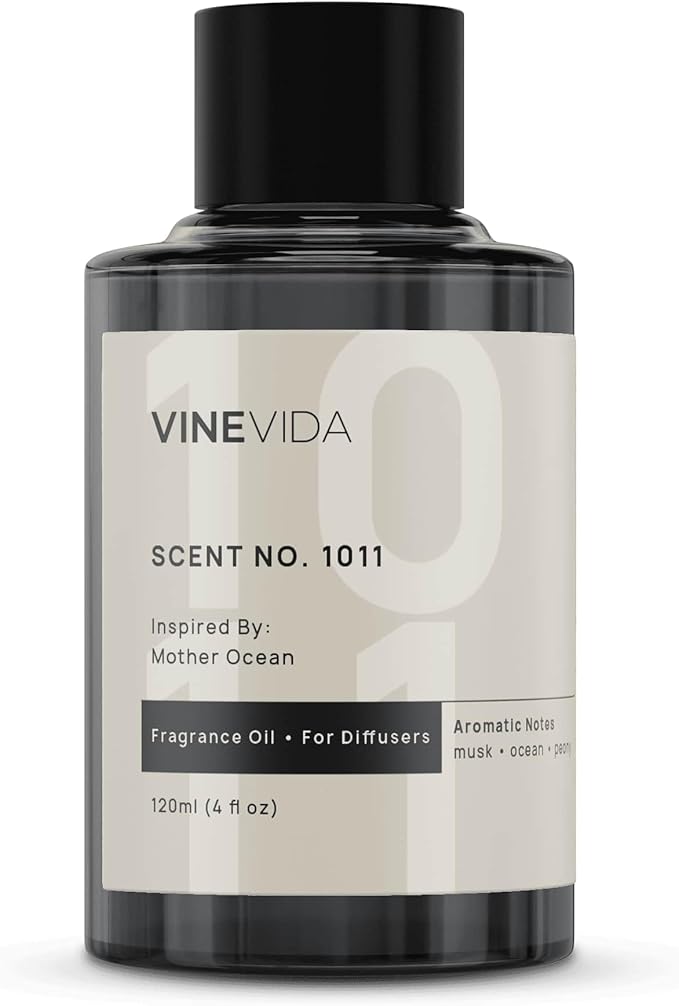 VINEVIDA (4oz) Hotel Fragrance Diffuser Oil - Hotel Scents Diffusers for Home - Cold Air Diffuser Oil - Hotel Scent Essential Oil - Scent No.1011 Inspired by Mother Ocean