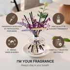COCODOR Lavender Reed Diffuser/April Breeze/6.7oz/1Pack / Home Fragrance Scent Essential Oil Stick Diffuser for Bedroom Bathroom Home Decor for Women