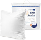 Continental Bedding Throw Pillow Inserts - 26x26, 80% White Goose Down & 20% Feather Fill - Soft Decorative Euro Pillows for Couch, Bed, Sofa & Living Room - Luxurious Comfort & Support
