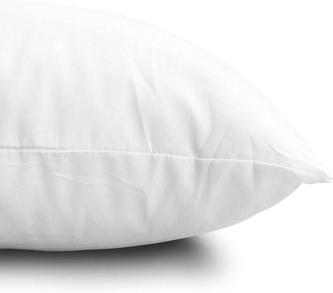 EDOW Throw Pillow Insert, Lightweight Soft Polyester Down Alternative Decorative Pillow, Sham Stuffer, Machine Washable. (White, 14x14)