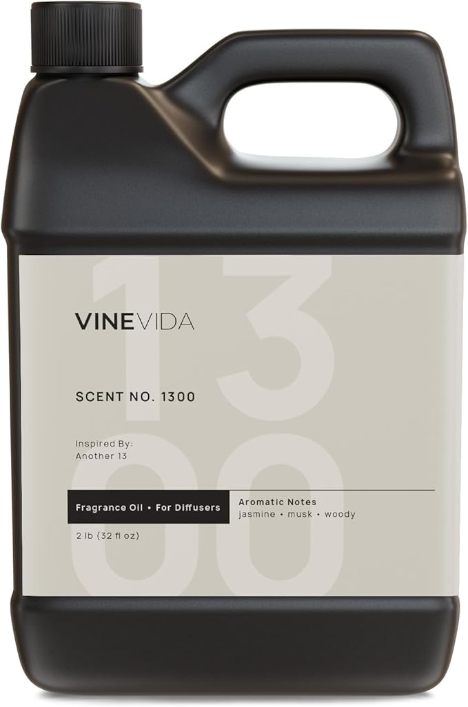 VINEVIDA [32 Fl Oz] Scent NO. 1300 Fragrance Oil for Cold Air Diffusers, Aromatic Notes of Jasmine Musk Woody, Essential Oils for Diffuser Oil Refill & Air Freshener Room Spray