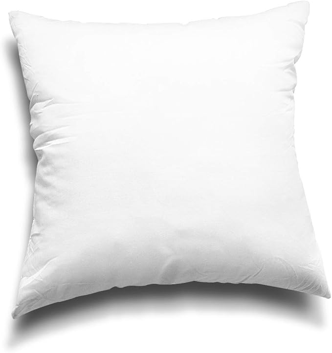 EDOW Throw Pillow Insert, Lightweight Soft Polyester Down Alternative Decorative Pillow, Sham Stuffer, Machine Washable. (White, 14x14)
