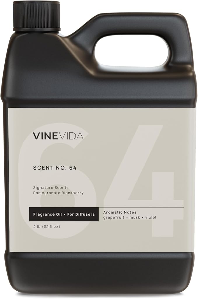 VINEVIDA [32 Fl Oz] Pomegranate Berry Fragrance Oil for Cold Air Diffusers, Essential Oils for Diffuser Oil Refill & Air Freshener Room Spray