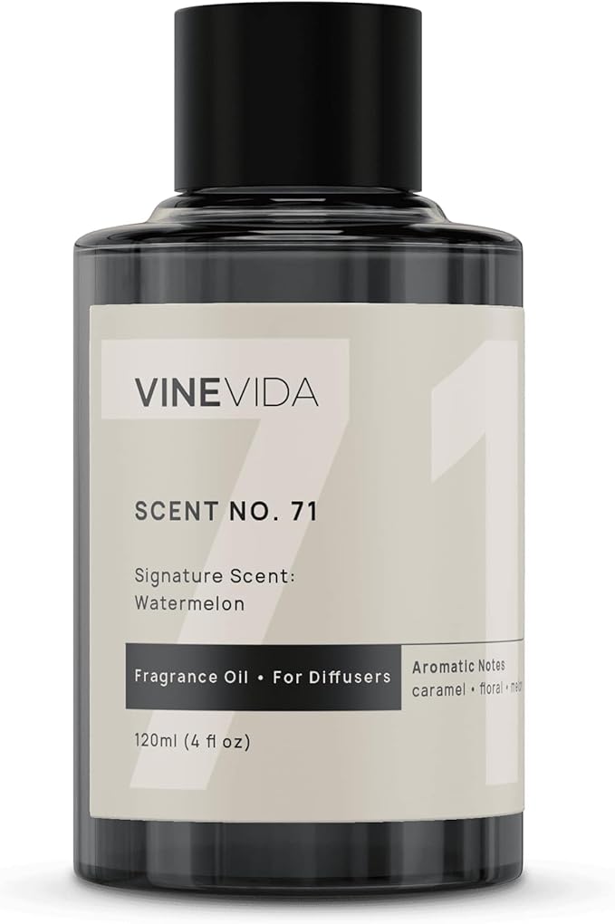 VINEVIDA [4 Fl Oz] Watermelon Fragrance Oil for Cold Air Diffusers, Essential Oils for Diffuser Oil Refill & Air Freshener Room Spray
