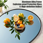 Prywot Arched Floor Mirror, 58 "x 18" Full Length Mirror Wall Mirrors Hanging or Leaning Arched-Top Full Body Mirrors with Stand for Bedroom, Dressing Room, Black