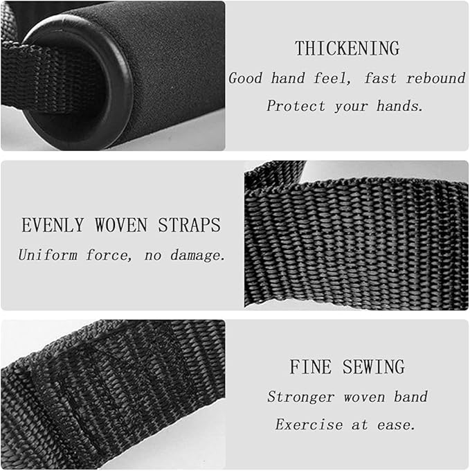 4PCS/1set Exercise Resistance Bands Handle Set, Workout Bands with Handles, Home Workouts Resistance Bands Handle Set for Men, Women, Indoor, Outdoor