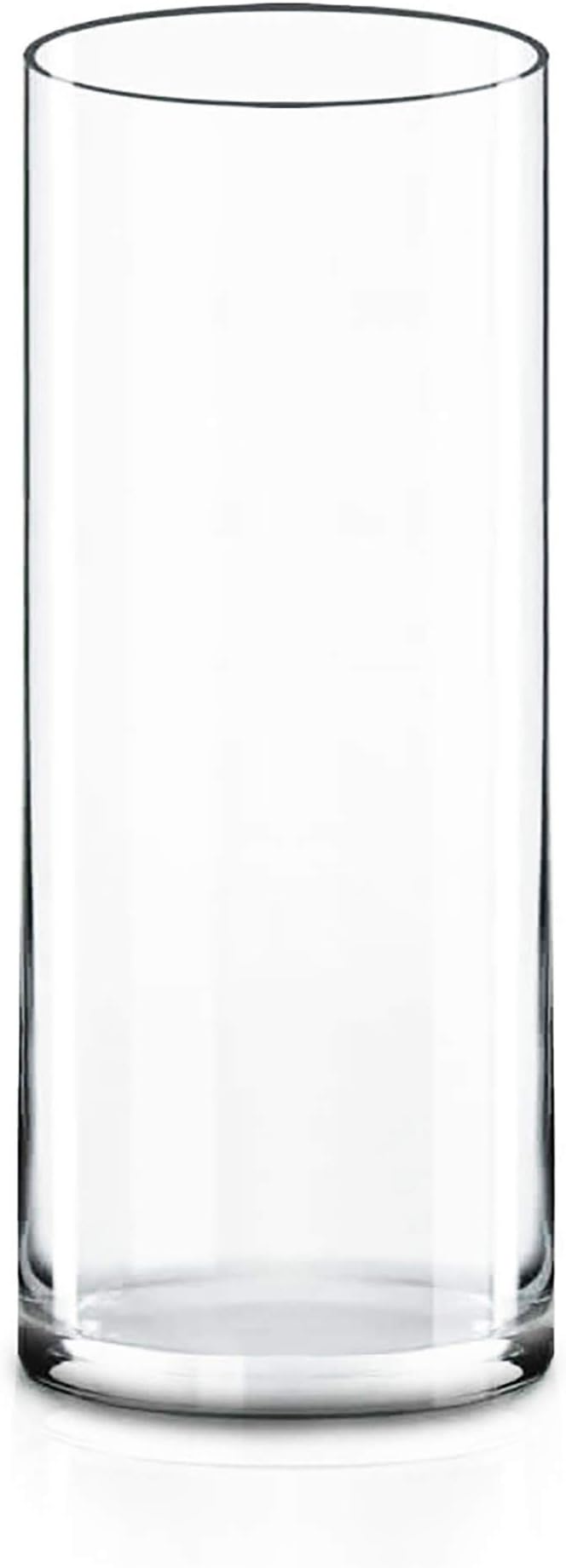 CYS EXCEL Cylinder Clear Glass Vase (H-16" D-6") | Multiple Size Choices Glass Flower Vase Centerpieces | Hurricane Floating Candle Holder Vase