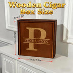 Fathers Day Dad Gifts, Personalized Cigar Ashtray Set for Men Husband, Custom Name Engraved Cigar Ash Tray, Walnut Wooden Outdoor Patio Home Ashtray for Outside, Birthday, Anniversary, Christmas