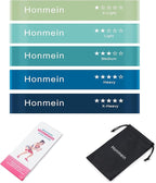 Resistance Bands for Working Out, Exercise Bands with 5 Resistance Levels Fit for Home Fitness, Strength Training, Natural Latex Resistance Band Include Instruction Guide and Carry Bag