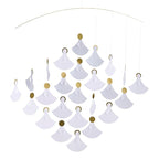 Angel Chorus (25 Angels) Hanging Mobile - 22 Inches - High Quality - Handmade in Denmark by Flensted