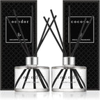 COCODOR Signature Reed Diffuser Set/Garden Lavender / 6.7oz /2 Pack/Home Fragrance Diffuser, Oil Scent Diffuser for Bathroom Shelf Decor