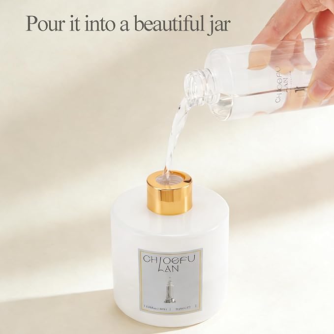Vanilla Scented Oil Reéd Diffuser Refill 200ml/6.76 fl oz Natural Fragrances Oil - Best for Aromatherapy, SPA and Home, 0% Alcohol, Unique Blend to Promote Calming & Relieve Stress