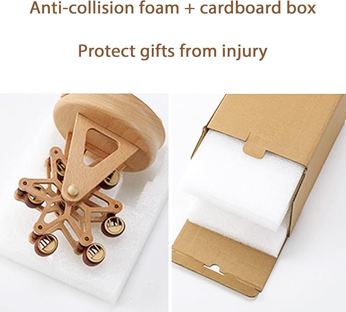 ROSIKING Classical Music Box Revolve Musical Boxes Christmas Birthday Valentine's Day Gifts for Lover, Boyfriend, Girlfriend, Husband, Wife Plays Castle in The Sky