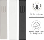 A&S Mezuzot Modern Concrete Mezuzah Case with Scroll, Easy Peel and Stick Mezuza (White+ Engraved Shin, 9 Inches)