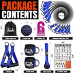 Heavy Resistance Bands for Working Out, 300LBS Exercise Bands with Handles, Workout Bands for Men, Weight Fitness Bands Set for Muscle Training, Strength, Slim, Yoga, Home Gym Equipment