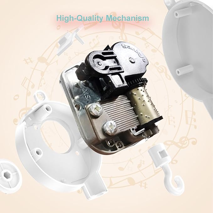 Play (The Sound of Silence) Space Theme Musical Boxes Decorations Music Box Bell with Sankyo Musical Movement (65 Tunes Option)
