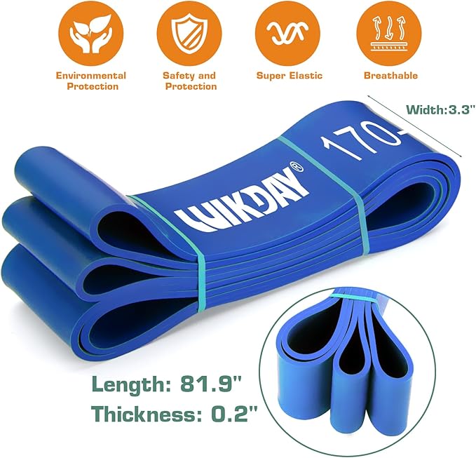 Resistance Bands for Working Out, Exercise Bands, Workout Bands, Pull Up Assistance Bands for Body Stretching Training Physical Therapy Muscle Training for Men & Women