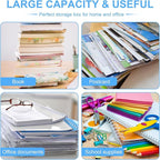 (2 PCS) Magazine Protectors for Collectors – Clear Magazine Display Case, Storage Box for Birth Certificates, Books, Newspapers, Comics – 12 x 9 x 0.8 inch
