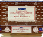 Aromatic Frankinsence Incense Sticks and Incense Stick Holder Bundle Insence Insense Satya