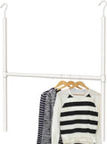 Simple Houseware Adjustable Closet Hanging Rod, White