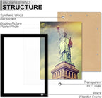 100% Solid Wood 14x20 Picture Frame Set of 2, Black Frame for 14 x 20 Inch Picture Poster Photo, Light Weight 14 by 20 HQ Matte Black Frame for Wall - 2 Pack/Black/14 x20