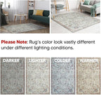 Keen Home Design 2x7 Rug - Machine Washable Runner Rug with Non-Slip Backing, Ideal for Hallway, Entryway, Kitchen, Laundry Room - Vintage, Easy Clean, Durable, Low Pile Rug - (2'6" x 7')