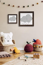 KTKDE 12x12 Picture Frame Set of 3, Walnut Wooden frames, Wall Hanging Display, Best Square Photo Frame Studio Gallery for Photos, Posters & Art Prints