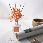 Airkeep Reed Diffuser Set,6.76 fl oz (200 ml) - Coconut & Pineapple Oil Diffusers with 8 Reed Sticks, Home Fragrance Reed Diffuser for Bathroom Shelf Decor