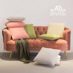 AM AEROMAX 12 × 32 Throw Pillow Memory Foam Pillow Insert - Rectangular Bolster for Decorative Cushion Bed Couch Sofa - Non-Deforming Over Time