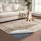 Waterproof Rug Pad, 4x6 ft Area Rug Non-Slip Carpet Pad, 1/4" Thick Non-Slip Rug Pads for All Floors and Finishes, Felt Pad for Hardwood Floors, Keeps Carpets in Place Soft and Safe