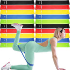 Deekin 20 Pcs Resistance Bands for Women Men 10-115 Lbs 5 Different Resistance Levels Loop Exercise Bands for Leg Working Gym
