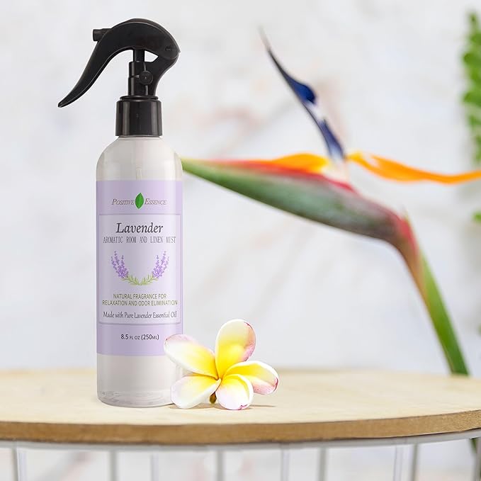 Lavender Pillow Spray – Natural Linen Mist with Pure Lavender Essential Oil, Calming Home Fragrance, Sleep Spray, Bathroom Freshener and Air Freshener – 8.5 fl oz