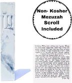 A&S Modern Stone Mezuzah Case Design, Mezuza Cover for Scroll Protection, Easy Peel and Stick Houswarming Gift and Home Blessing