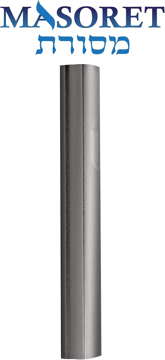3-Piece Aluminum Door Mezuzah Cases: Special Profile, No Holes, 4-Inch 10cm Hebrew Parchment Scroll Holder Boxes
