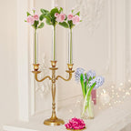 6 Pack 3.9" 5.9" 7.9" Bud Vase Taper Candle Holder's Flower Vase for Candlestick Sizes from 22mm to 27mm Adjustable Designed Specially for Taper Candle Holder for Tablescapes, Wedding Decor