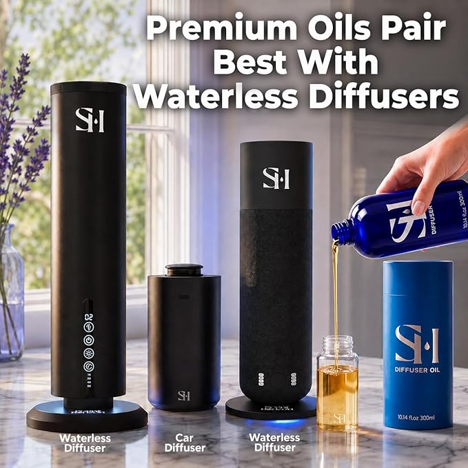 Lavender LR13 Hotel Scent Diffuser Oil | 10.14 Fl oz (300 ml) - Waterless Diffuser Oil Refill & Highly Concentrated Fragrance Oil, Diffuser Oil Scents Luxury, Hotel Oil Diffuser