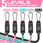 RENRANRING Resistance Bands for Working Out, 150LBS Exercise Bands, Workout Bands, Resistance Bands Set with Handles for Men Women, Legs Ankle Straps for Muscle Training