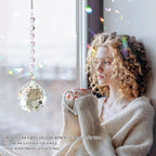 Sympathy Gifts for Loss of Loved One, Crystal Sun Catcher Rainbow Maker, Unique Condolence Memorial for Loss of Mom Dad Dog, Ideal Grief Bereavement Miscarriage Gifts (White)